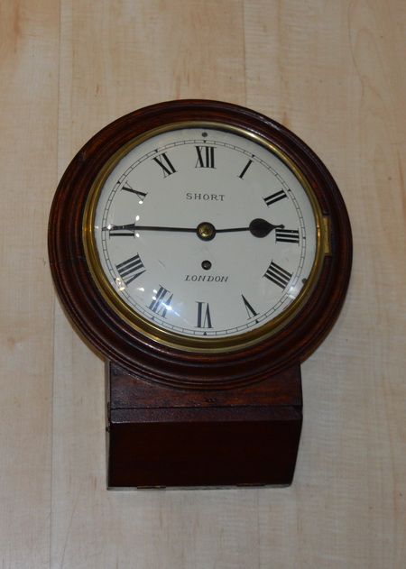 Rarer Small 8" Dial Fusee Dropdial Wall Clock