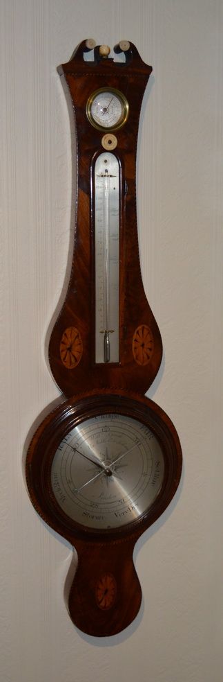 Rarer Early Wheel Barometer Gough of London