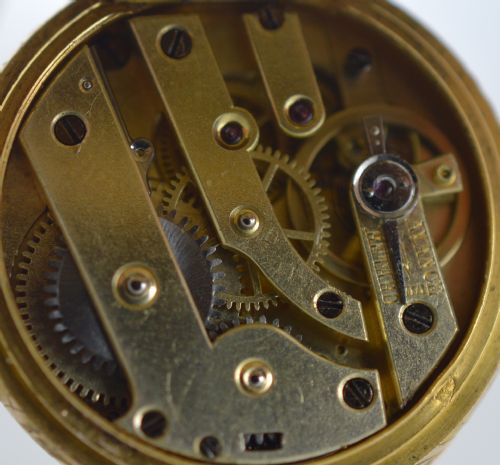 fig 1. 18K Gold, Enamel and Diamond Pocket Watch