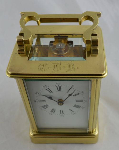 fig 1. French Brass Cased Carriage Clock