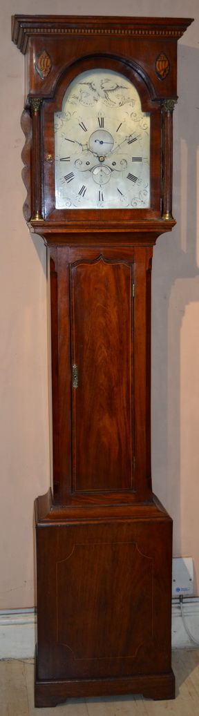 Georgian Dorset Mahogany Longcase Clock Chaffey, Sherborne