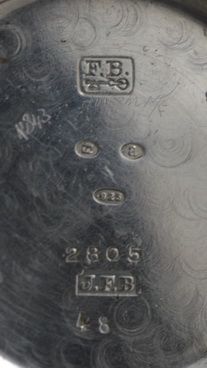 fig 1. 1923 Borgel Cased Silver Trench Watch