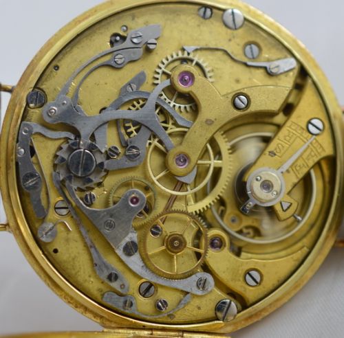 fig 1. 1920s Universal Watch 18K gold Chronograph