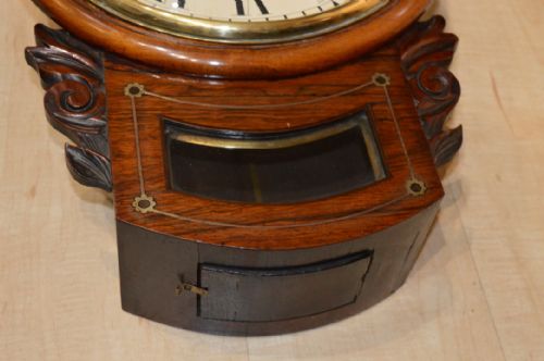 fig 1. Woodford, London Dropdial Fusee Wall Clock