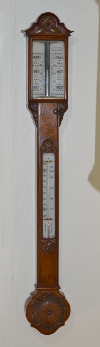 Victorian Sea Coast Stick Barometer