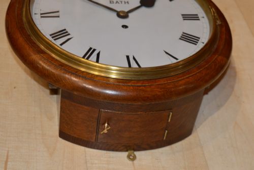fig 1. Henty Davis of Bath Fusee Dial wall Clock