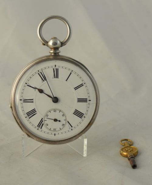 Gentlemans Victorian Silver Pocket Watch