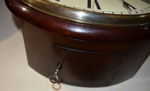 fig 1. Gaze of London Georgian Convex Fusee Dial Wall Clock