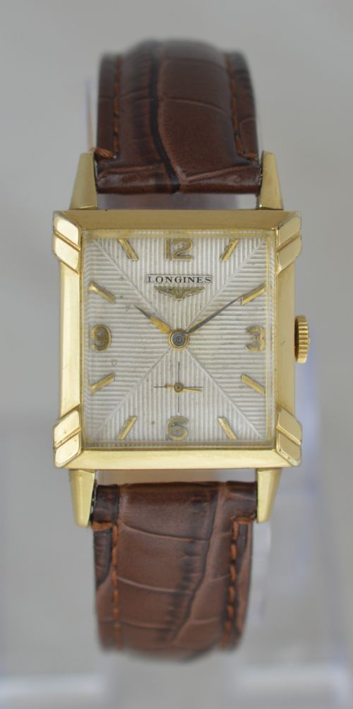 1949 Longines 'Tank' Style Wristwatch