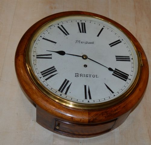 Merchant of Bristol Fusee Dial Wall Clock