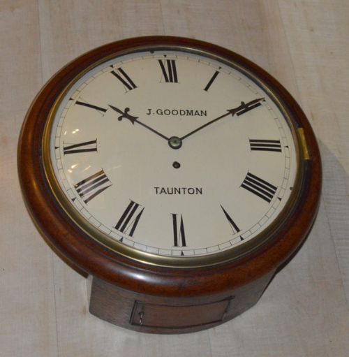 Goodman of Taunton Convex Diall Fusee Wall Clock