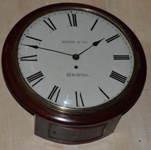 Meyer & Co Bristol Convex Glass Fusee Dial Wall Clock