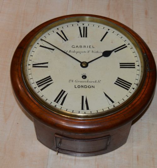 Gabriel 21, Bishopsgate St Within London Small 10" Fusee Dial Wall Clock