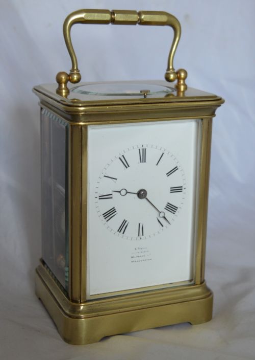 Manchester Strike/repeat Carriage Clock