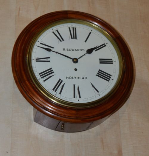 Robert Edwards Holyhead Welsh Fusee Dial Wall Clock