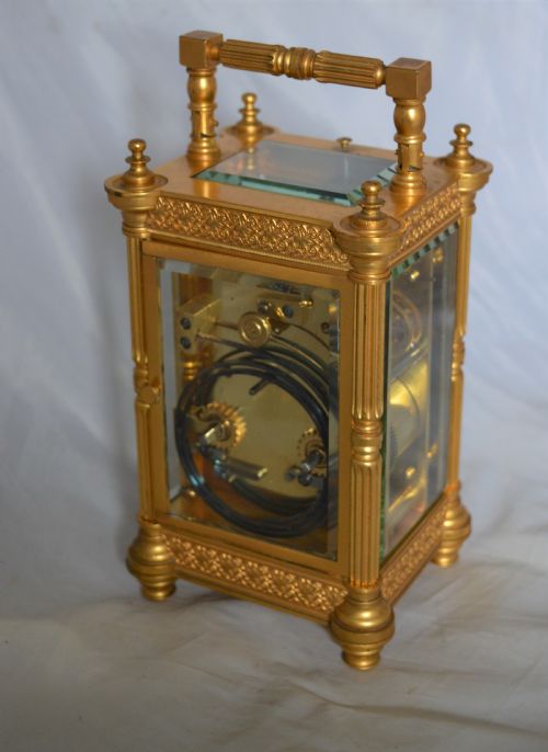 fig 1. Strike and Repeat Fretwork Carriage Clock