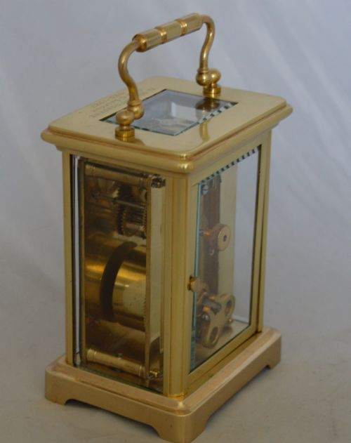 fig 1. Brass Carriage Clock Engraved 'Osbourne'
