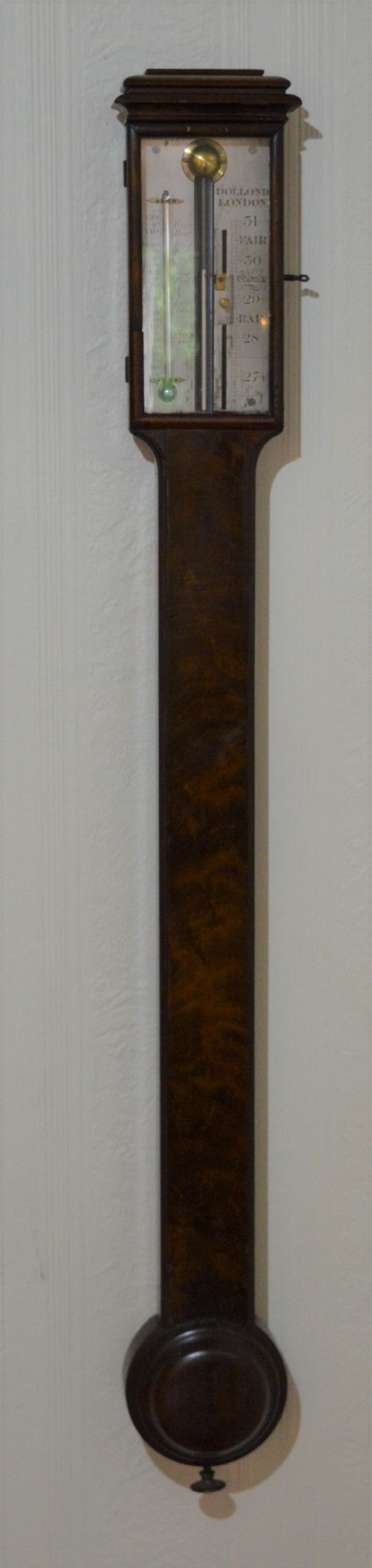 Dolland of London Mahogany Stick Barometer