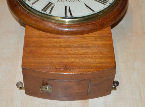 fig 1. John Jones, London Fusee Dropdial Wall Clock