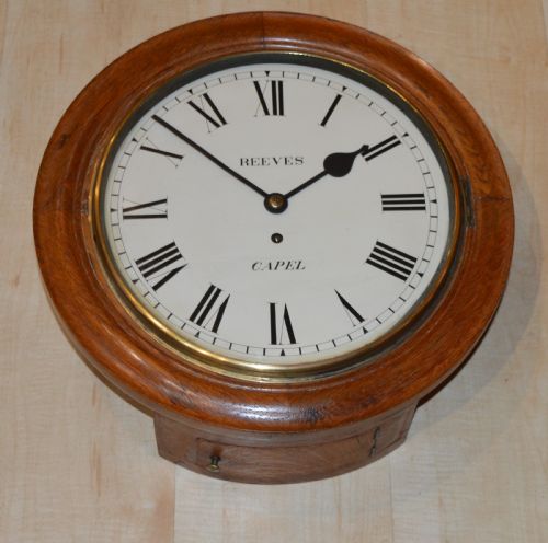 Reeves of Capel Fusee Dial Wall Clock