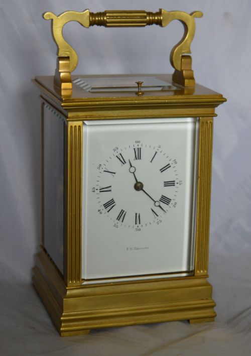 F H Goulding Strike Repeat Carriage Clock