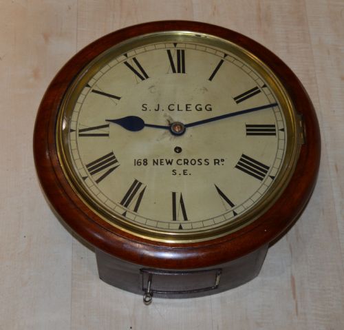S J Clegg London Fusee Dial Wall Clock