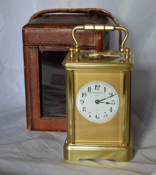 Goldsmiths and Silversmiths, London Striking Carriage Clock & Box