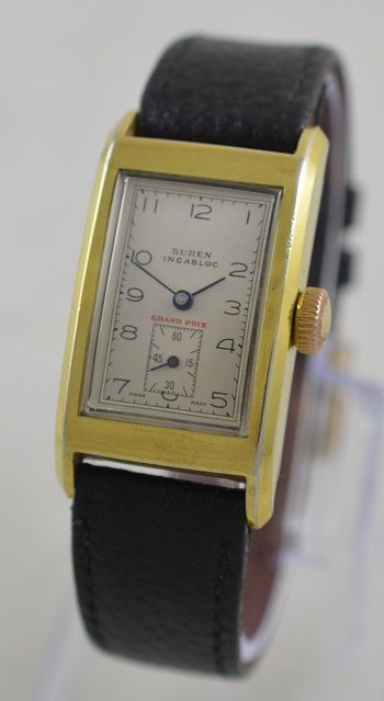 Art Deco Buren Grand Prix Wristwatch