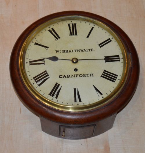 William Braithwaite Carnforth Fusee Dial Wall Clock