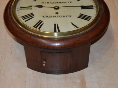 fig 1. William Braithwaite Carnforth Fusee Dial Wall Clock