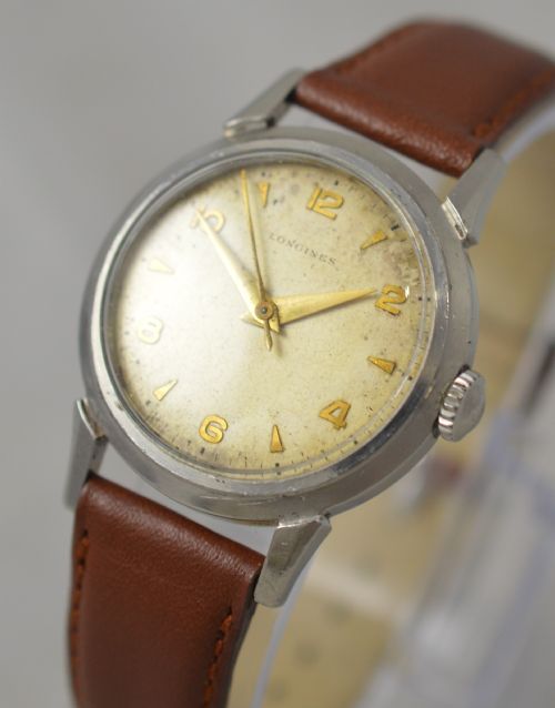 1951 LONGINES STAINLESS STEEL WRISTWATCH - ADDITIONAL PHOTO 2