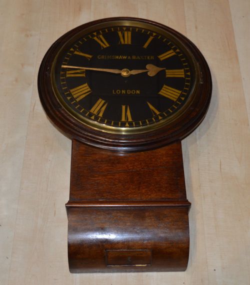 Grimshaw & Baxter London Large Fusee Dropdial Wall Clock