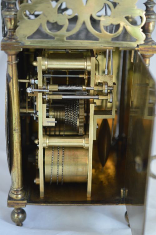 fig 1. Camerer Kuss Twin Fusee Lantern Clock