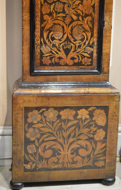 fig 1. 17th Century Month Duration Marquetry Walnut Longcase Sam Price London