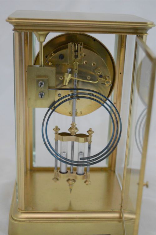 fig 1. French Four Glass Mercury Pendulum Mantel Clock