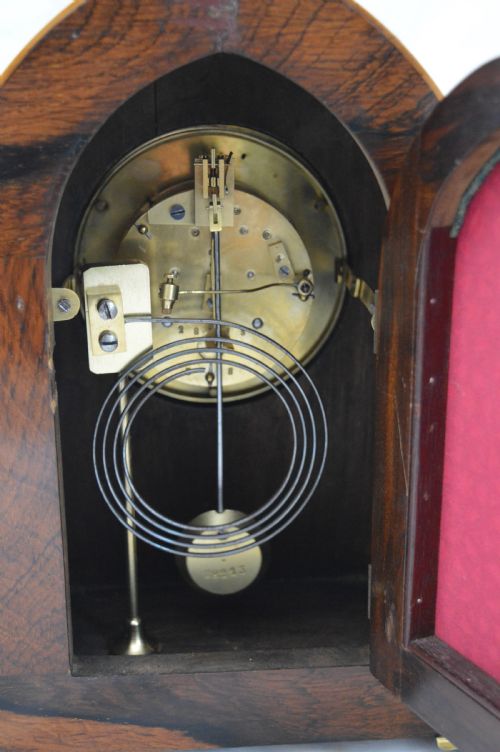 fig 1. Edwardian Rosewood Mantel Clock