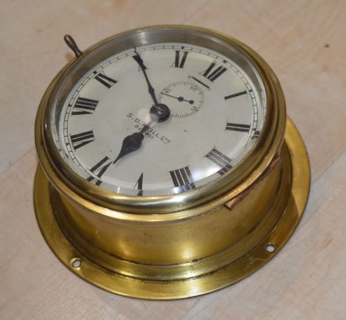 fig 1. Brass Ships Clock SD Neill Ltd, Belfast