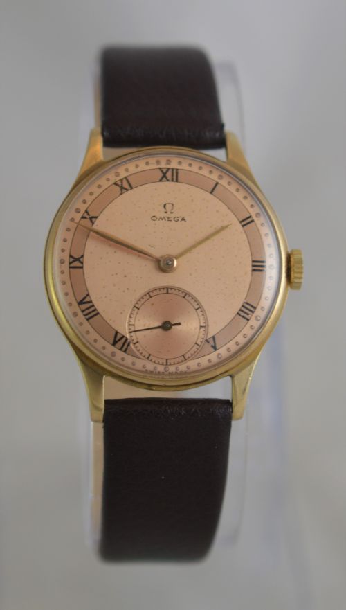 1946 Omega 9k Gold Wristwatch