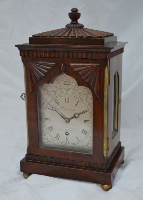F Waldek London Small Table/bracket Clock