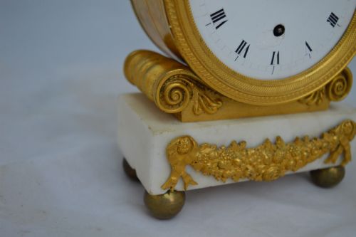 fig 1. Small Regency Fusee Mantel clock