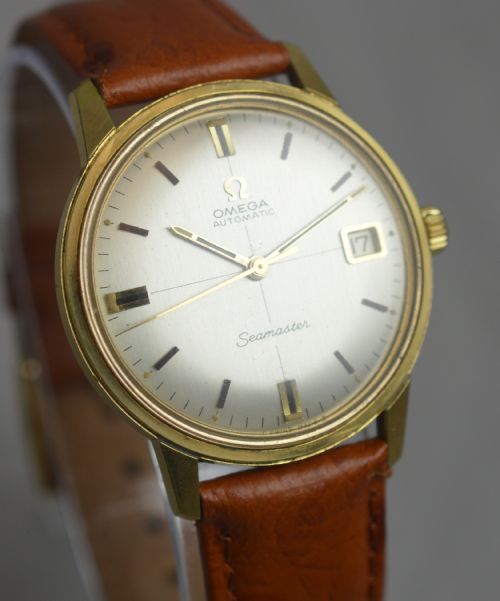 fig 1. 1968 Omega Seamaster Automatic Wristwatch with box