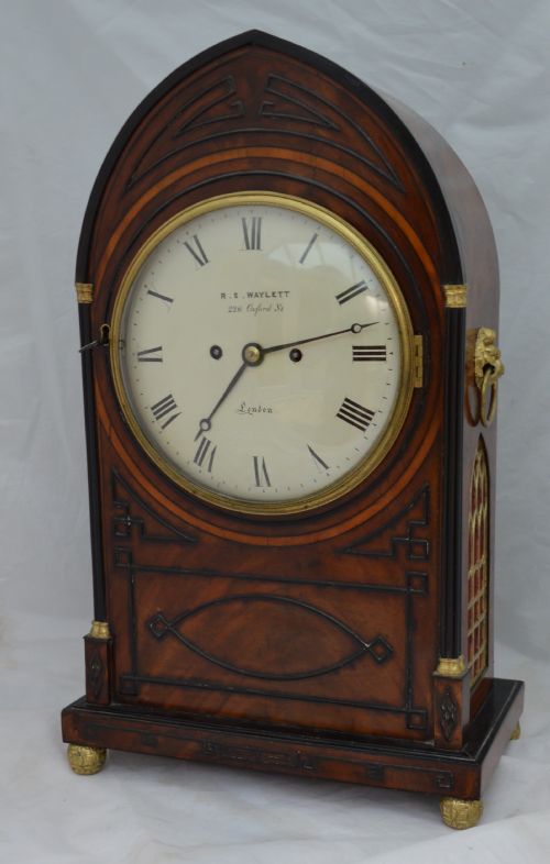 R Waylett London 8 Bell Bracket/table Clock