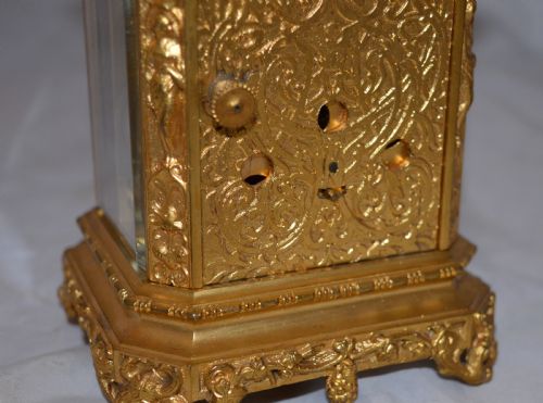 fig 1. Bolvillier of Paris Early Rococo Carriage Clock