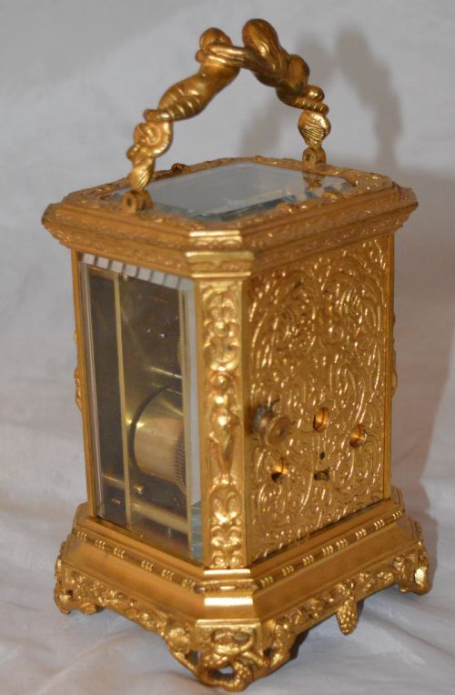 fig 2. Bolvillier of Paris Early Rococo Carriage Clock