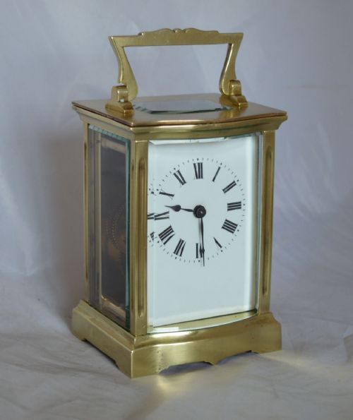 fig 1. Bowed Front Carriage Clock & Box