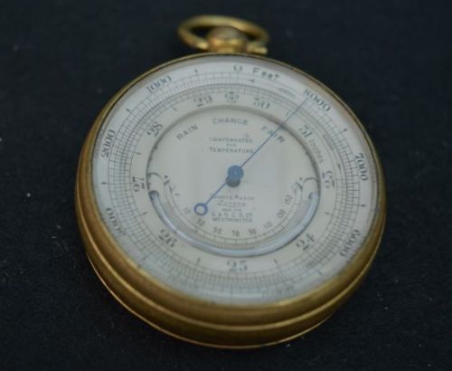 fig 1. Short & Mason of London Pocket Travelling Barometer