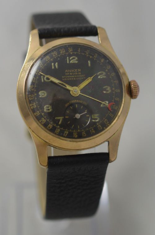 1950s Anker Calendar Wristwatch