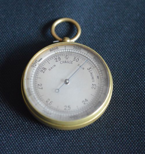 Small Gilt Pocket Barometer