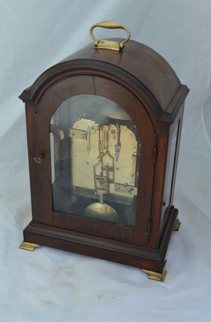 fig 1. Jerimiah Lowman, Ramsgate Georgian Quarter Strike Twin Fusee Bracket/Table Clock