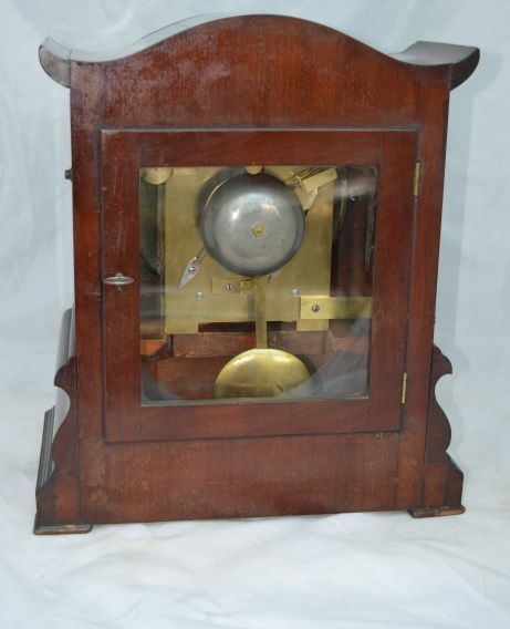 fig 2. Edward Fussell, Brighton Twin Fusee Clock, with the original Wall Bracket 